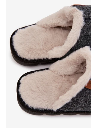 Pánské chlupaté papuče – černé Darielle Pánské chlupaté papuče – černé Darielle