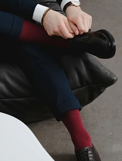 Bavlněné pánské podkolenky 027