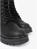 Trendy dámské  kotníčkové boty černé