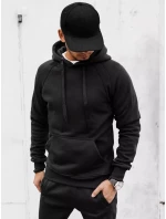 Pánská mikina s kapucí černá FashionStreet BX5559