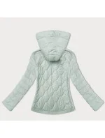 Krátká dámská prošívaná bunda v mátové barvě J Style (16M9239-156)
