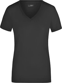 Daiber JN 928 Dámské elastické tričko s výstřihem do V 02.0928 black