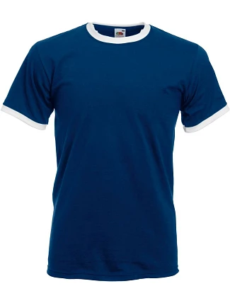 Fruit of the Loom Ringer T Racerback tričko 16.1168 navy/white