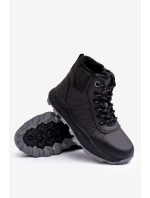 Dětské zateplené trekové boty černé Big Star MM374203