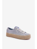 Dámské Tenisky Na Platformě S Pletením Lee Cooper LCW-25-02-3284 Světle Béžové