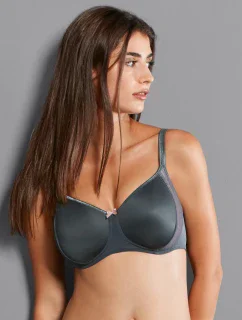 Fleur soft podprsenka s pěnovou výztuží 5654 antracit - RosaFaia