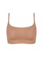 Dámská podprsenka ZERO Feel 2.0 Ultra Bra - BROWN - sv. hnědá 00CM - SLOGGI Dámská podprsenka ZERO Feel 2.0 Ultra Bra - BROWN - sv. hnědá 00CM - SLOGGI