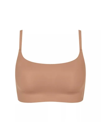 Dámská podprsenka ZERO Feel 2.0 Ultra Bra - BROWN - sv. hnědá 00CM - SLOGGI Dámská podprsenka ZERO Feel 2.0 Ultra Bra - BROWN - sv. hnědá 00CM - SLOGGI