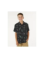 Chlapecká košile RIP CURL Eternal Shred Ss Shirt-Boy, černá Chlapecká košile RIP CURL Eternal Shred Ss Shirt-Boy, černá