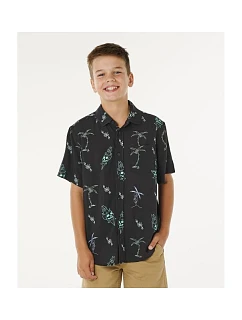 Chlapecká košile RIP CURL Eternal Shred Ss Shirt-Boy, černá
