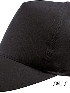 SOL'S Buzz 5 panelová kšiltovka 25.8811 black