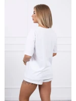 Kouzelná halenka s potiskem bílá