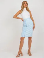 Sukně LK SD 506633.11 světle modrá