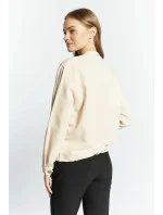 Dámská elegantní mikina s knoflíky 1110-015 Béžová - Monnari Dámská elegantní mikina s knoflíky 1110-015 Béžová - Monnari