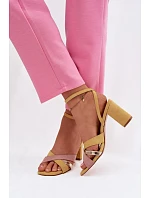 Sandály na podpatku model 226336 Step in style Sandály na podpatku model 226336 Step in style