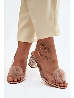 Sandály na podpatku model 228122 Step in style Sandály na podpatku model 228122 Step in style