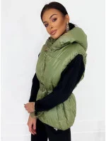 Zelená dámská oversize vesta (KA-016) Zelená dámská oversize vesta (KA-016)