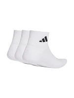 Adidas Cushioned Sportswear Kotníkové ponožky 3P bílé JZ0523