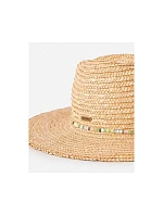 Klobouk RIP CURL Classic Surf Straw Panama v tyrkysové barvě Klobouk RIP CURL Classic Surf Straw Panama v tyrkysové barvě
