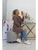 Zateplená bunda s kapucí mocca Zateplená bunda s kapucí mocca