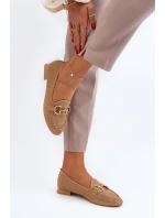 Dámské mokasíny na ploché podrážce s ozdobou Camel Iluvana