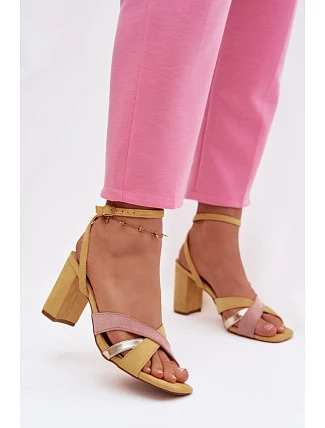 Sandály na podpatku model 226336 Step in style Sandály na podpatku model 226336 Step in style