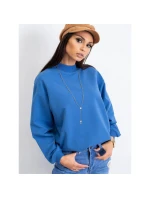 Modrá bavlněná základní mikina (RV-BL-5185.73P)