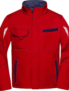 Daiber JN 851 Pracovní letní softshellová bunda - Color 02.0851 red/navy