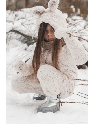 Dětské sněhule Big Star KK374218 Šedo-stříbrná