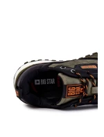 Pánská klasická sportovní obuv Memory Foam Big Star KK174272 Zelená Pánská klasická sportovní obuv Memory Foam Big Star KK174272 Zelená