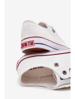 Pánské Nízké Textilní Tenisky Big Star DD174500 Bílé Pánské Nízké Textilní Tenisky Big Star DD174500 Bílé