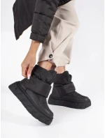 Komfortní dámské sněhule černé platforma Komfortní dámské sněhule černé platforma