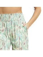 Dámské plážové kalhoty DIM TROPICAL PANTS - DIM - zelená Dámské plážové kalhoty DIM TROPICAL PANTS - DIM - zelená