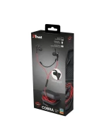 Sluchátka s mikrofonem TRUST GXT 408 Cobra černo-červená