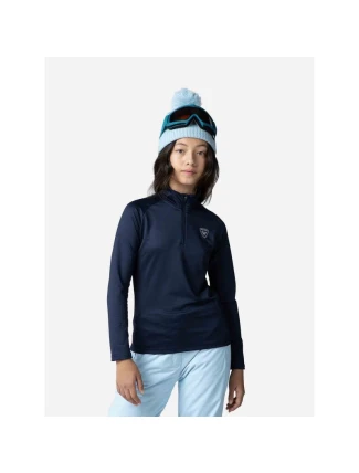 Mikina ROSSIGNOL Girl 1/2 Zip Warm Stretch navy blue