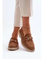 Dámské lodičky s výšivkou Camel Talesse