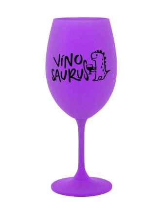 VÍNOSAURUS - fialová sklenice na víno 350 ml