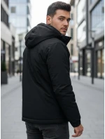 Pánská zimní bunda s kapucí černá FashionStreet TX5110