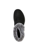 Skechers ON-THE-GO JOY FIRST GLANCE dámské zimní boty ze semišové kůže s umělou kožešinou černé (144041-BKGY) dámské