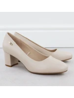 Lodičky Sergio Leone PB178 v tělové barvě s jehlovým podpatkem