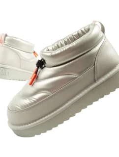 D.Franklin snow boots women winter fashion insulated boots silver dámské