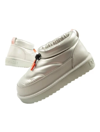 D.Franklin snow boots women winter fashion insulated boots silver dámské