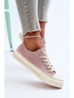Nízké dámské tenisky Big Star NN274270 Růžové