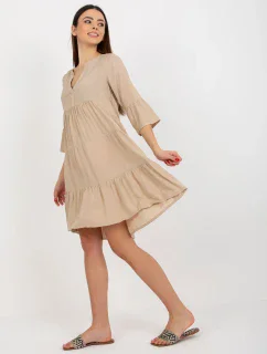 Dámské šaty D73761M30214C béžové - FPrice
