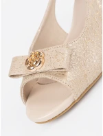 Praktické  polobotky zlaté dámské Obcas