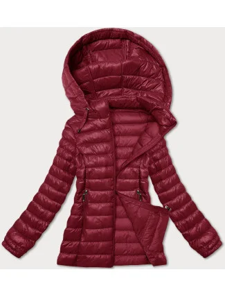 Dámská prošívaná bunda ve vínové bordó barvě s kapucí J Style (16M9102-06) Dámská prošívaná bunda ve vínové bordó barvě s kapucí J Style (16M9102-06)