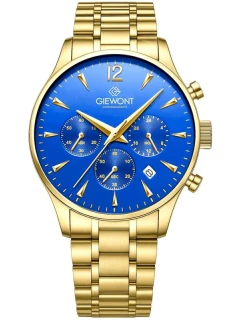 Pánské hodinky Giewont Chronograph Sapphire Gold Blue GW6310-B5