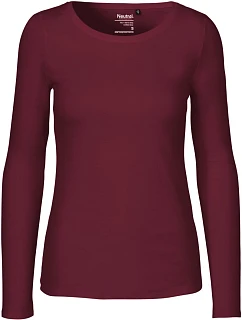 Neutral O 81050 Dámské tričko s dlouhým rukávem 77.8150 bordeaux