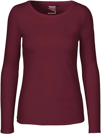 Neutral O 81050 Dámské tričko s dlouhým rukávem 77.8150 bordeaux Neutral O 81050 Dámské tričko s dlouhým rukávem 77.8150 bordeaux