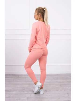 Tepláková souprava v meruňkové barvě Tepláková souprava v meruňkové barvě